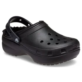 Classic Lined Platform Clog „Black“