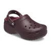 Classic Lined Platform Clogs „Dark Cherry“