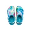 Classic Lined Solarized Clogs „White Blue Aqua“