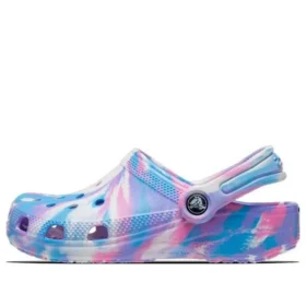 Classic Marbled Clog „Blue Purple Pink“