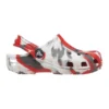 Classic Marbled Clogs „Weiß Rot Grau“