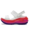 Classic Mega Crush Sandal „Weiß Rot Lila“