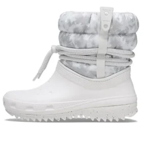 Classic Neo Puff Luxe Stiefel „Weiß-Grau“