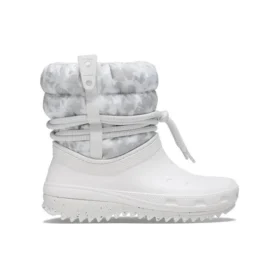 Classic Neo Puff Luxe Stiefel „Weiß-Grau“