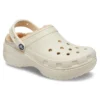 Classic Platform Lined Clog „Bone“