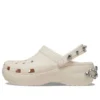 Classic Platform Tiara Clogs „Beige“