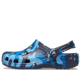 Classic Printed Camo Clogs „Blue Navy“