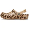 Classic Printed Clog „Leopard Gold“