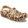 Classic Printed Clog „Leopard Gold“