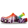 Classic Tie-Dye-Grafik-Clogs „Purple Red“