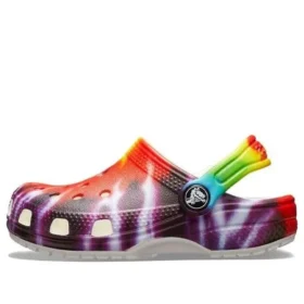 Classic Tie-Dye-Grafik-Clogs „Purple Red“