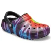 Classic Tie-Dye Stay Warm Cozy Crocs Sport-Hausschuhe Unisex Lila Rot