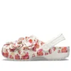 Classic Timeless Clash Roses Clogs „White Rose“