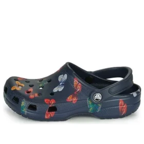 Classic Vacay Vibes Butterfly Clogs „Navy Multi“