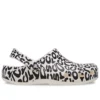 Classic Warped Logo Clogs „White Black“