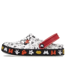 Classic x Mickey Mouse Clogs „Weiß Rot Schwarz“