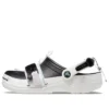 Classic Zip Tie Buckle Clogs „Black White“