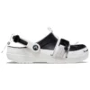 Classic Zip Tie Buckle Clogs „Black White“