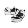 Classic Zip Tie Buckle Clogs „Black White“
