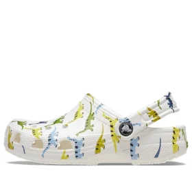 Clogs mit klassischem Motivdruck „White“