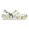 Clogs mit klassischem Motivdruck „White“
