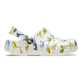 Clogs mit klassischem Motivdruck „White“