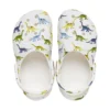 Clogs mit klassischem Motivdruck „White“