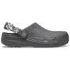 Crafted Silver Flowers Clog