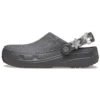 Crafted Silver Flowers Clog