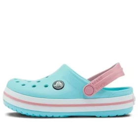 Crocband Clogs K „Blau-Weiß“