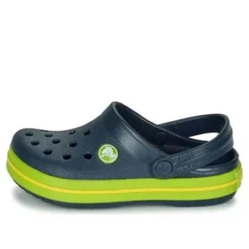 Crocband Clogs mit Cutout-Detail und runder Zehenkappe „Navy Green“