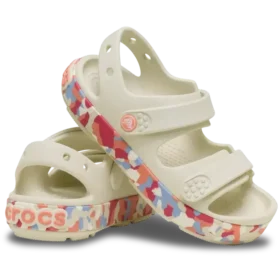 Crocband™ Cruiser Glow Confetti Band-Sandale für Kleinkinder