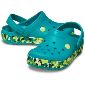 Crocband Glow Confetti Band Clog für Kinder