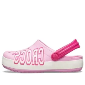 Crocband Logo Clogs „Pink White“