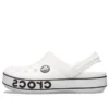 Crocband Logo Clogs „Weiß Schwarz“
