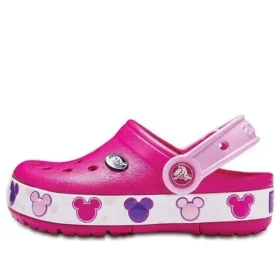 Crocband Mickey Fun Lab Lights Clogs „Pink White“