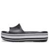 Crocband Platform Slides „Black Grey White“