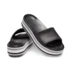 Crocband Platform Slides „Black Grey White“