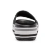 Crocband Platform Slides „Black Grey White“