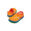 Crocband Rainbow Band Clogs „Orange-Blau“