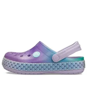Crocband Rainbow Glitter Band Clogs „Purple Blue“