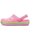Crocband Rainbow Glitter Clogs „Pink“
