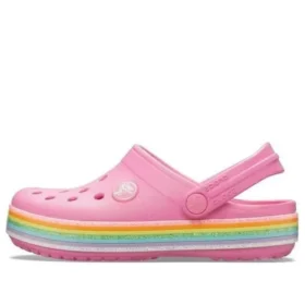 Crocband Rainbow Glitter Clogs „Pink“