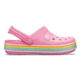 Crocband Rainbow Glitter Clogs „Pink“