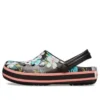 Crocband Seasonal Graphic Clogs „Black White Pink“