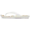 Crocband Zehentrenner mit Aufdruck „Weiß-Beige“