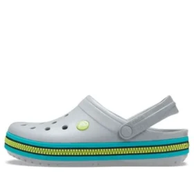 Crocband Zipper Band Clogs „Grey Aqua“