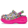 Crocs x Lisa Frank Mega Crush Clogs „Pink Multi“