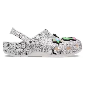 Crocs x Steven Harrington Classic Clogs „Quickstrike – Weiß Schwarz“