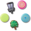 Disc-Golf-5er-Pack Jibbitz-Anstecker